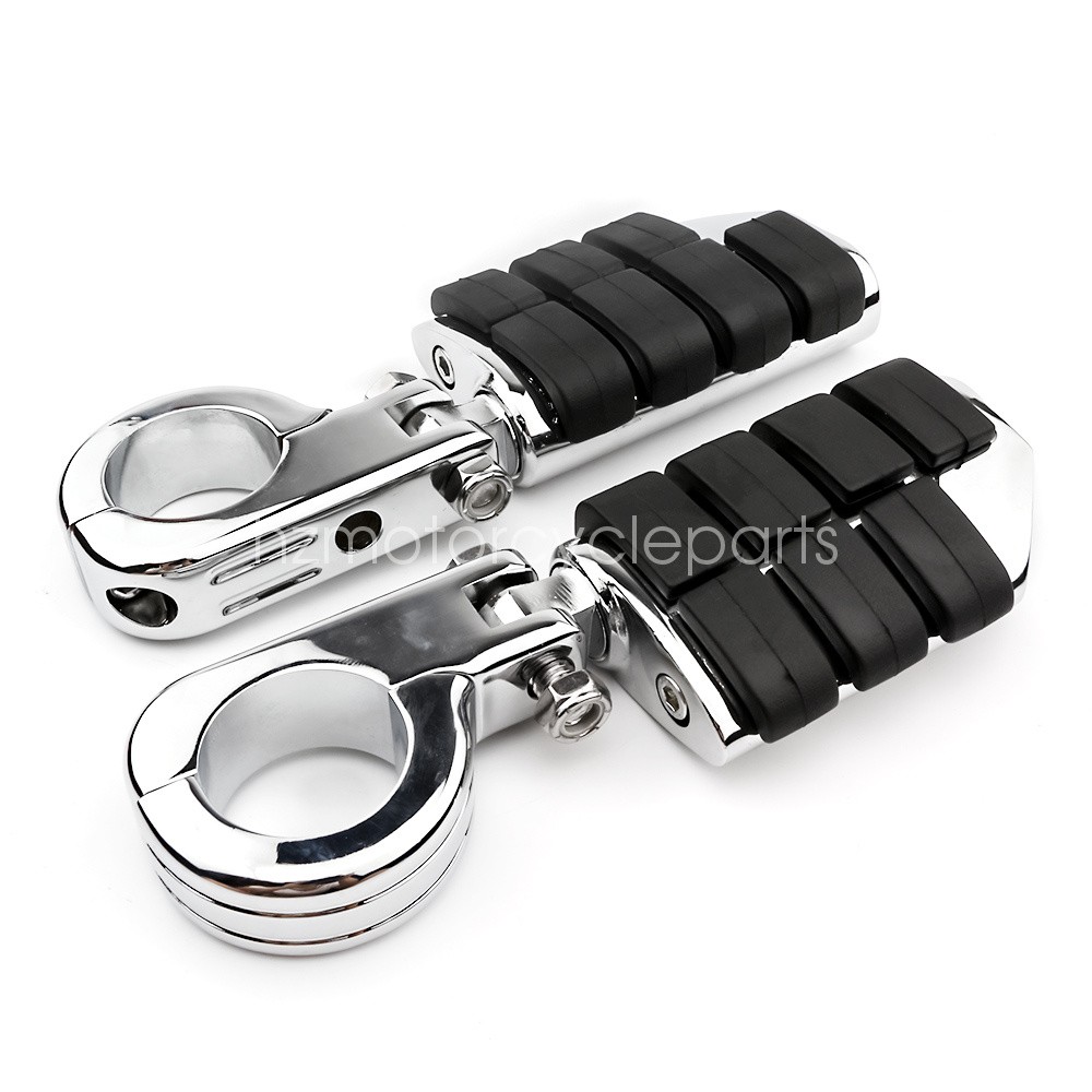 Pair 1.5″ 1-1/2″ Motorcycle Highway Foot Pegs For Honda VTX 1300 1800