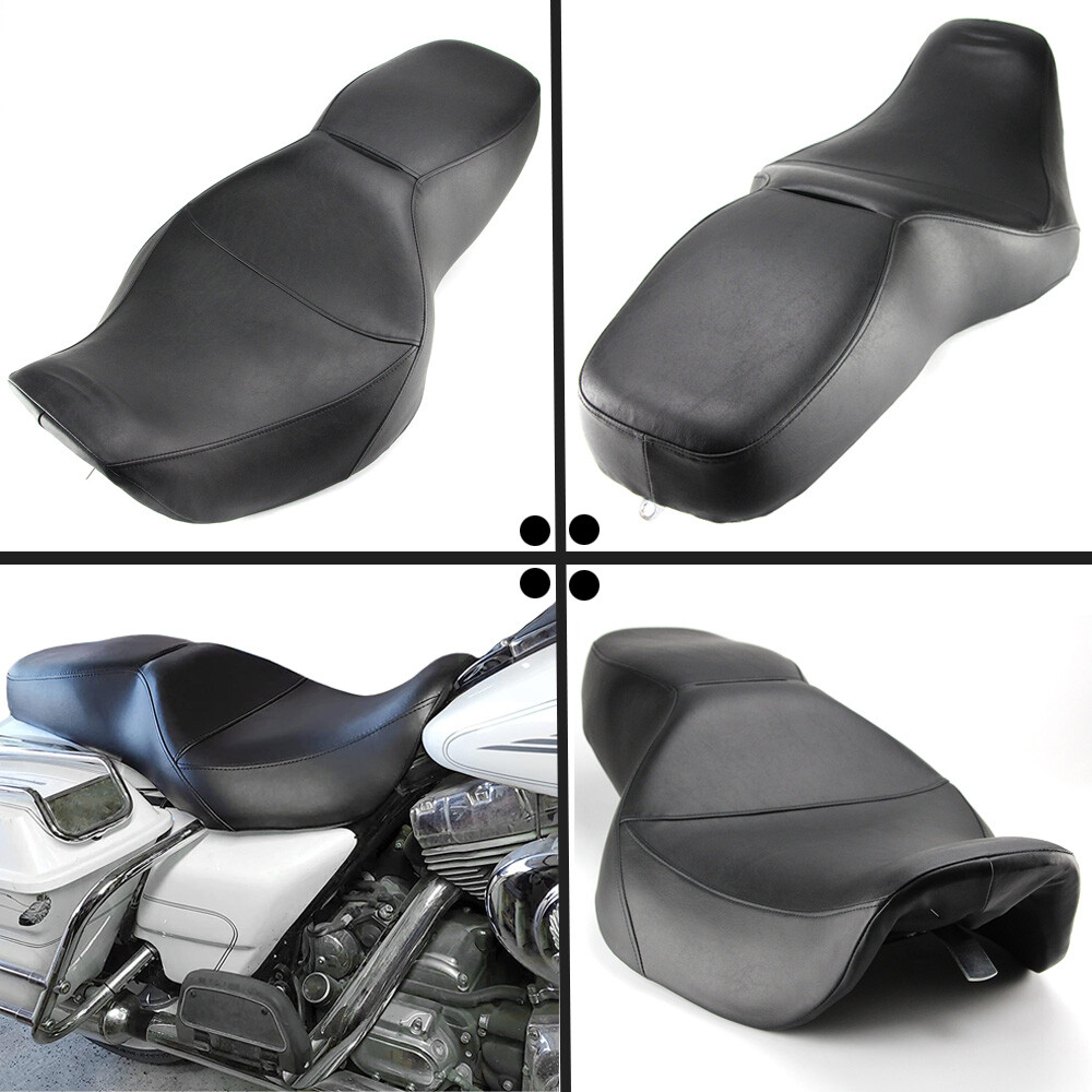 One Piece Driver & Passenger Seat For Harley Road King FLHR Road King FLHP 97-07