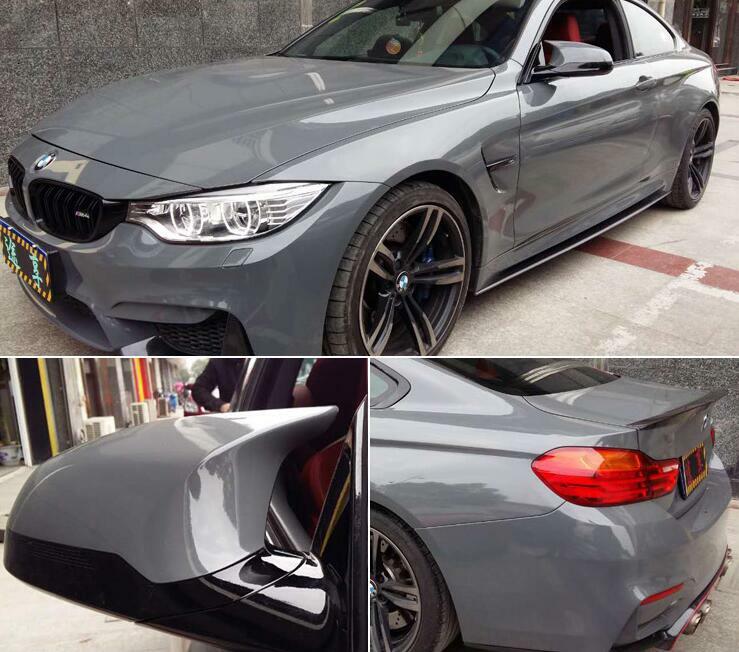 100FT x 5FT Cement Grey Ultra Gloss Vinyl wrap Glossy Nardo Gray Film Graphics