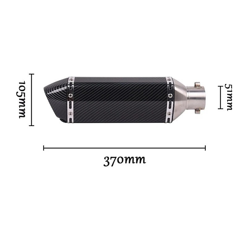 Z125 Pro 2017-2025 for Kawasaki Exhaust System Header Pipe Slip On Muffler Tips