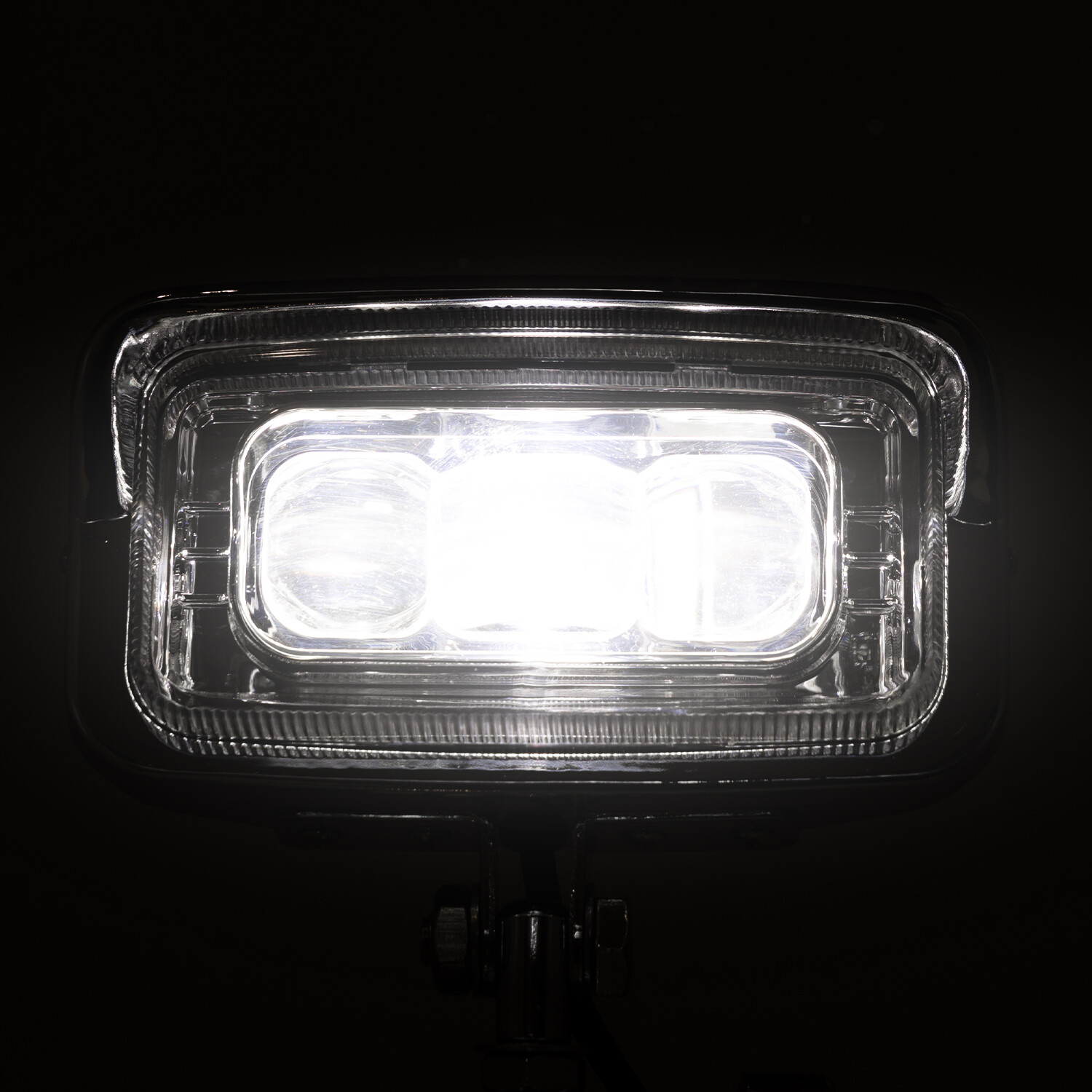 Universal Motorcycle Headlight Rectangle LED Lamp Fit For Harley Kawasaki Honda