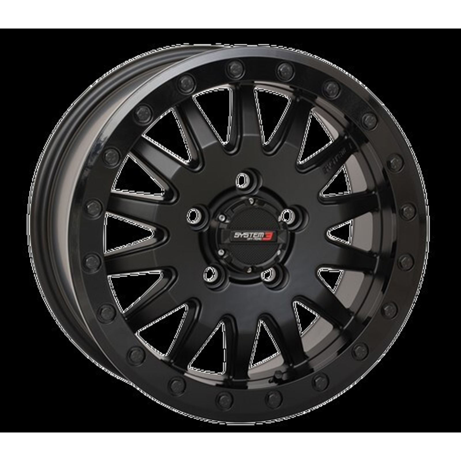 System 3 SB8 WHEEL 15X10 5+5 (0MM) 5/4.5 MATTE BLACK 15S3-85451