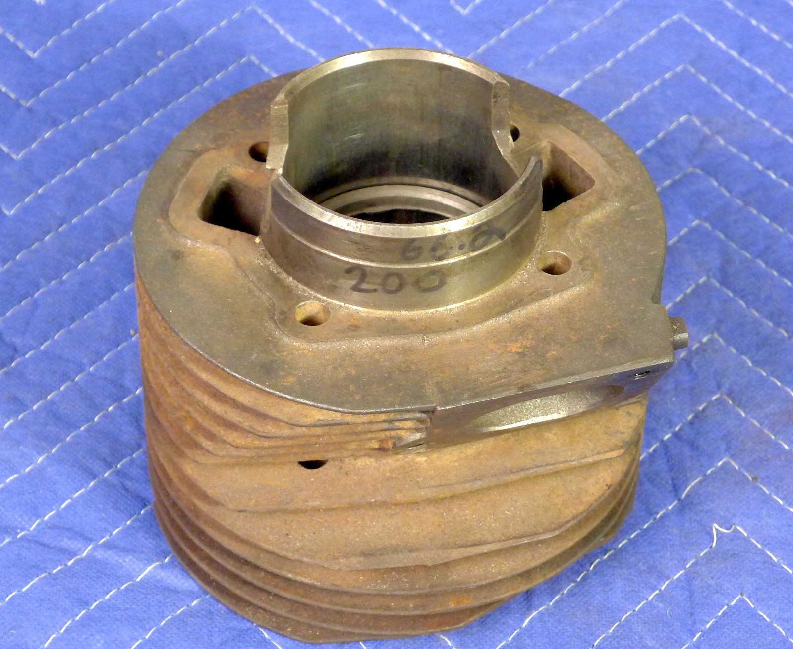 Lambretta SX 200 Innocenti Cast Iron Barrel Cylinder And Piston Used #1405