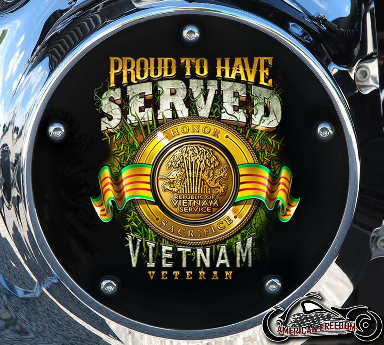 HARLEY DAVIDSON 2019+ SOFTAIL DERBY CLUTCH PRIMARY COVER VIETNAM VETERAN