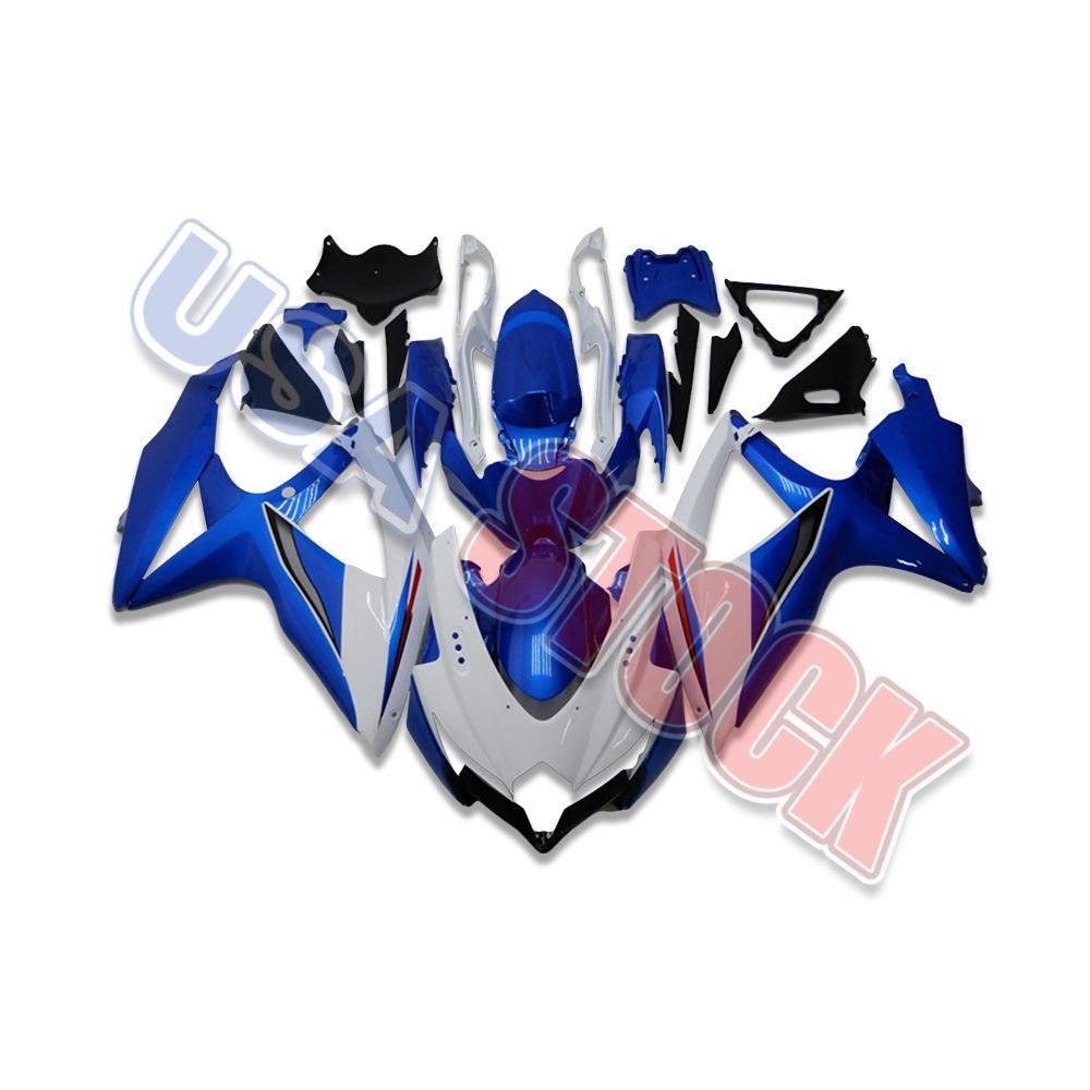 SW Injection Blue White Fairings Fit for Suzuki 2008-2010 GSXR 600 750 2009 K8