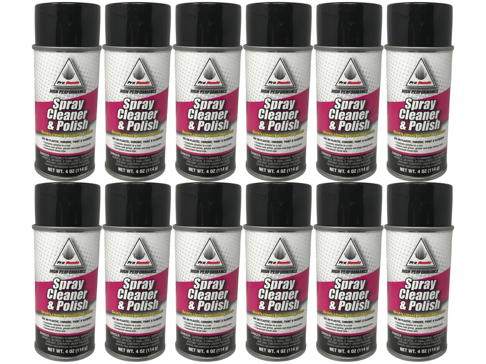Honda Genuine OEM Pro Honda 4oz Spray Cleaner and Polish 08732-SCPSM – 12 Pack