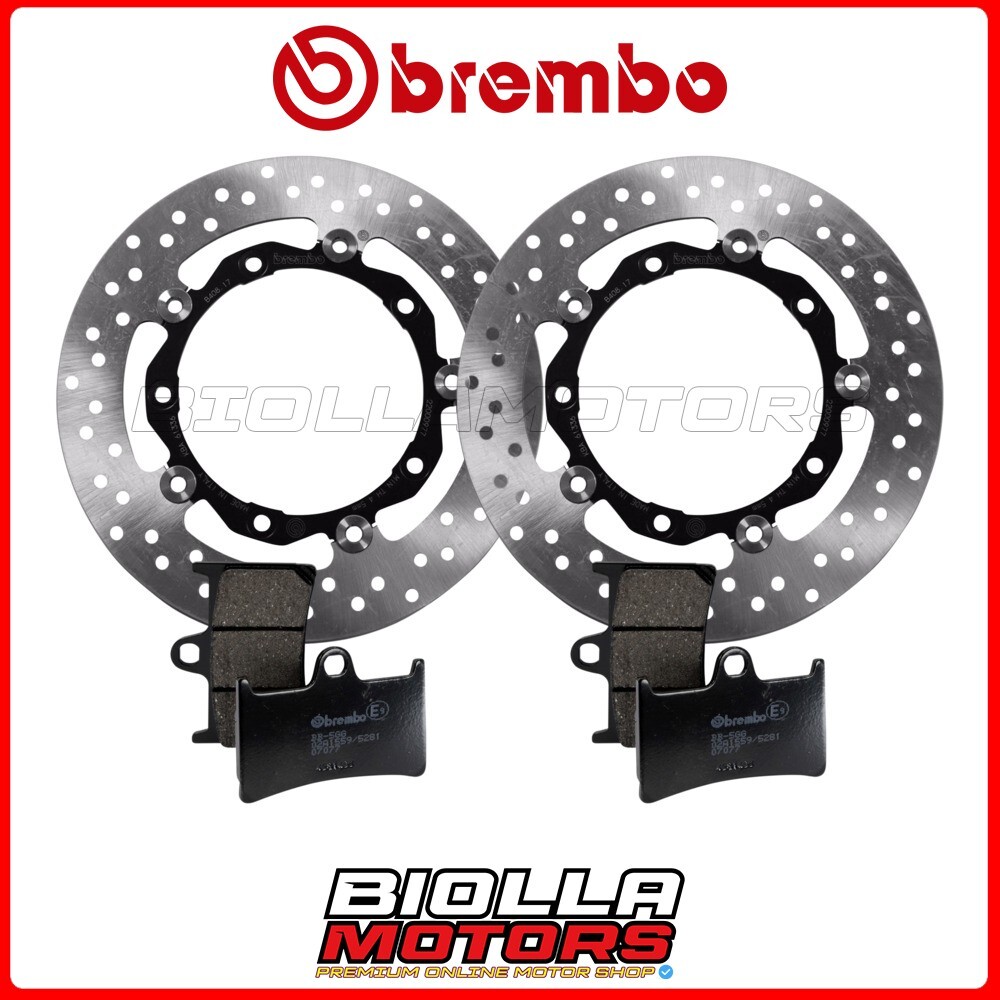 KIT PADS + DISCS BREMBO YAMAHA T-MAX BLACK MAX 530 2013 FRONT [- – Flo