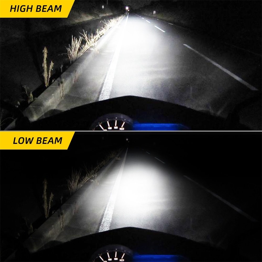AUXITO Motorcycle 6000K H4 LED Hi/Lo Beam Light Front Bulb Headlight 10SF