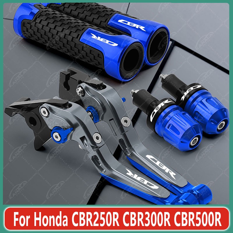 For Honda CBR250R CBR300R CBR500R Brake Clutch Levers Handlebar Grip Set New