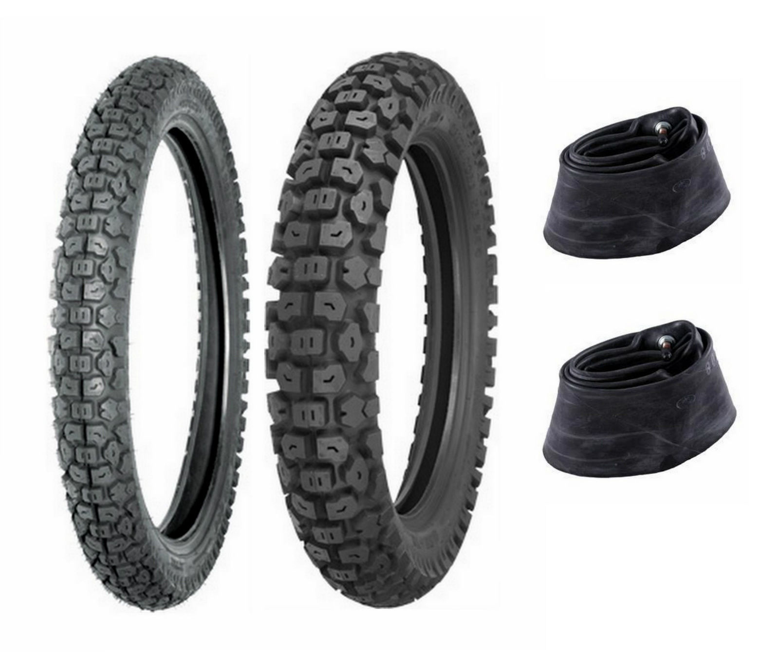 Shinko 2.75-21 & 3.50-18 244 Tires & Tubes XL125,XL175,KE125,KE175,DT125,DT175