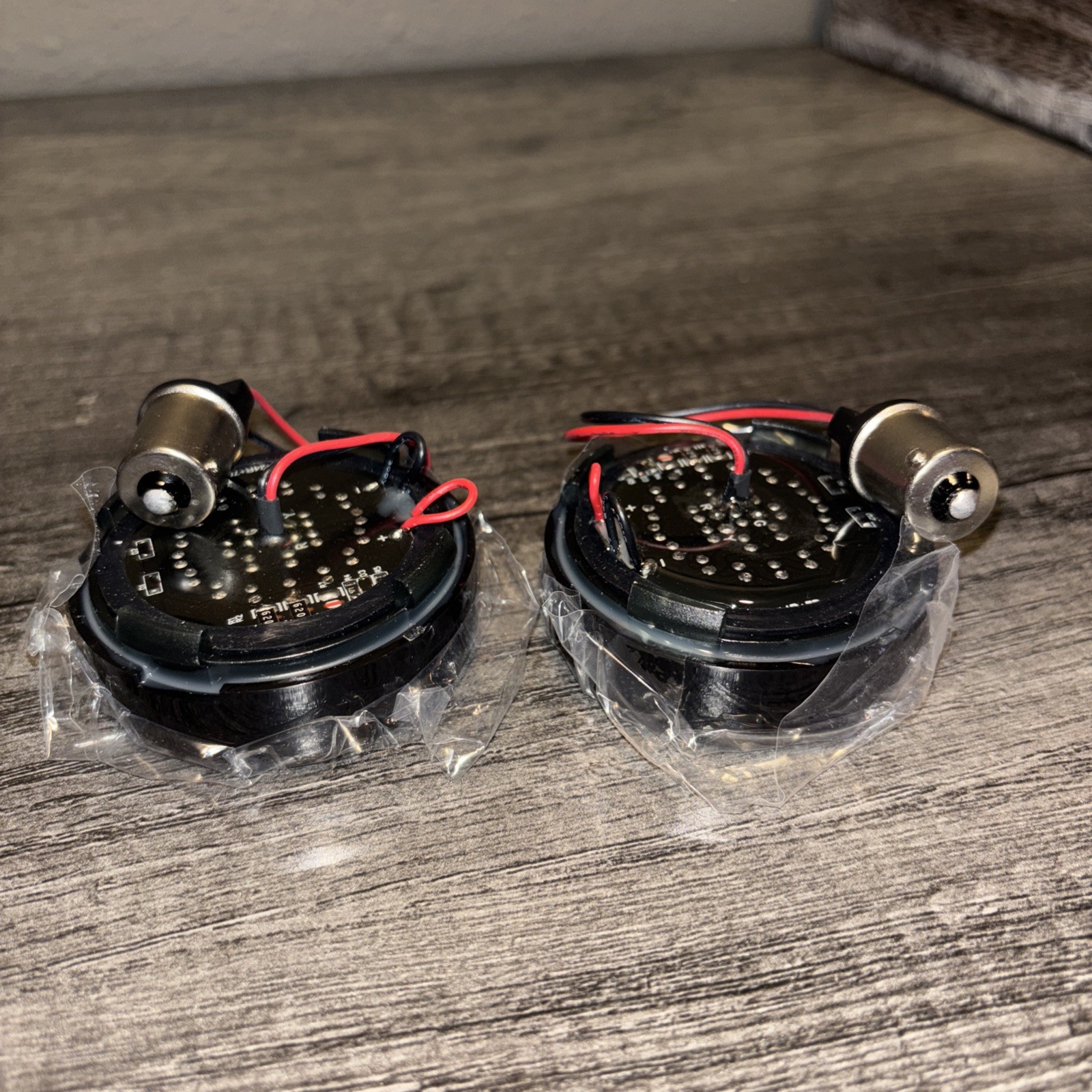 Eagle Lights 2″ Rear 1156 LED Turn Signals for Harley Davidson Black Trim Ring