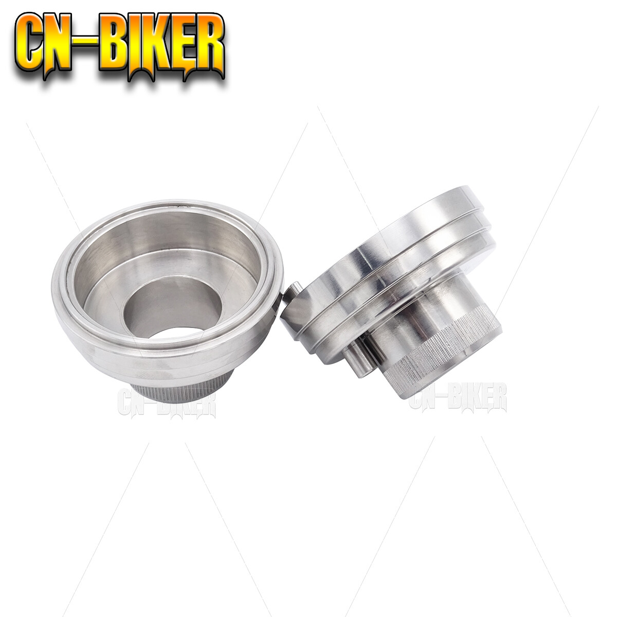 Chrome Bearings Internal Fork Neck Cup Stop Kits Fit 1936+ Harley Chopper Bobber