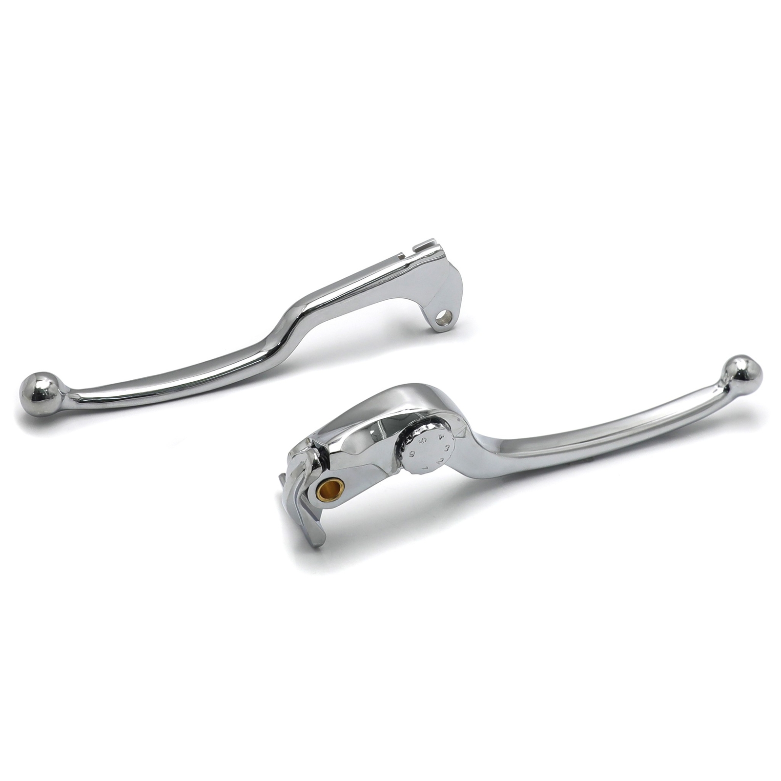 Brake + Clutch Hand Lever Chrome Replacement For 2004-2005 Suzuki GSXR600/750
