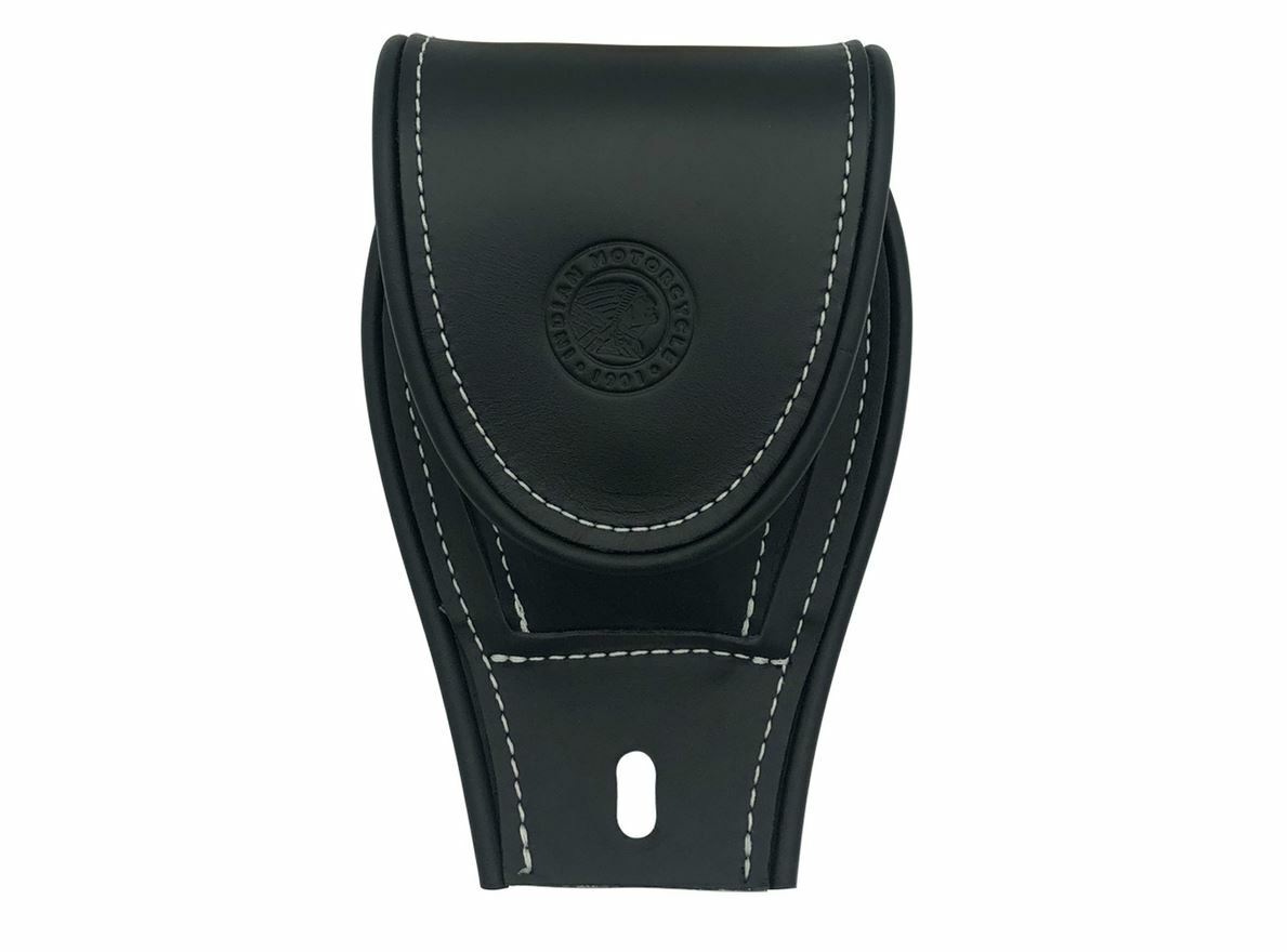 2014-2024 Indian Motorcycle Genuine Leather Tank Pouch – Black 2880142-01