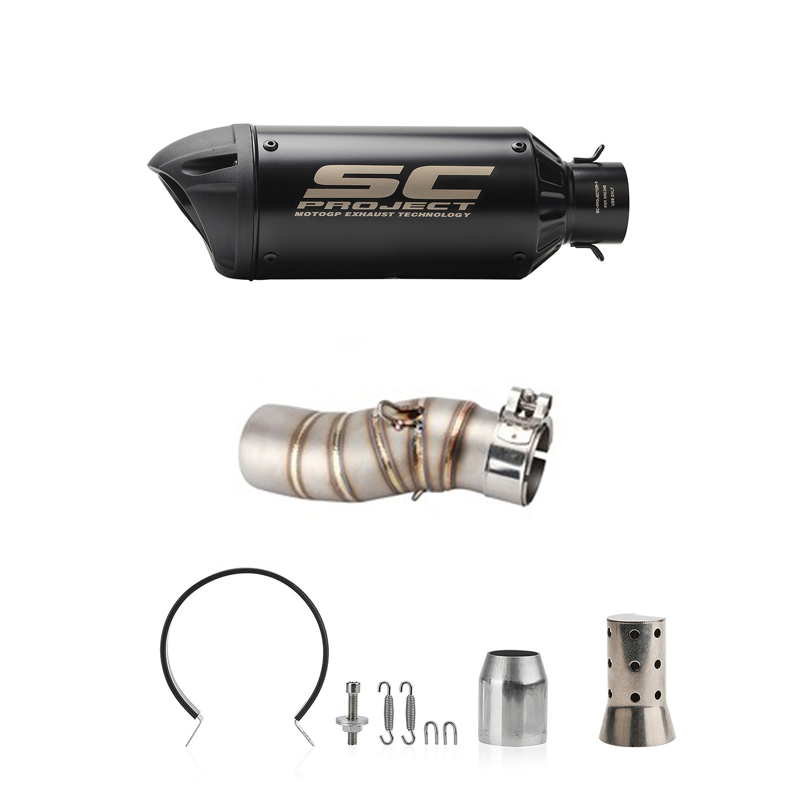 For CF-Moto 450SS 450SR 450NK 2022-2025 Exhaust System Slip On Mid Pipe Muffler