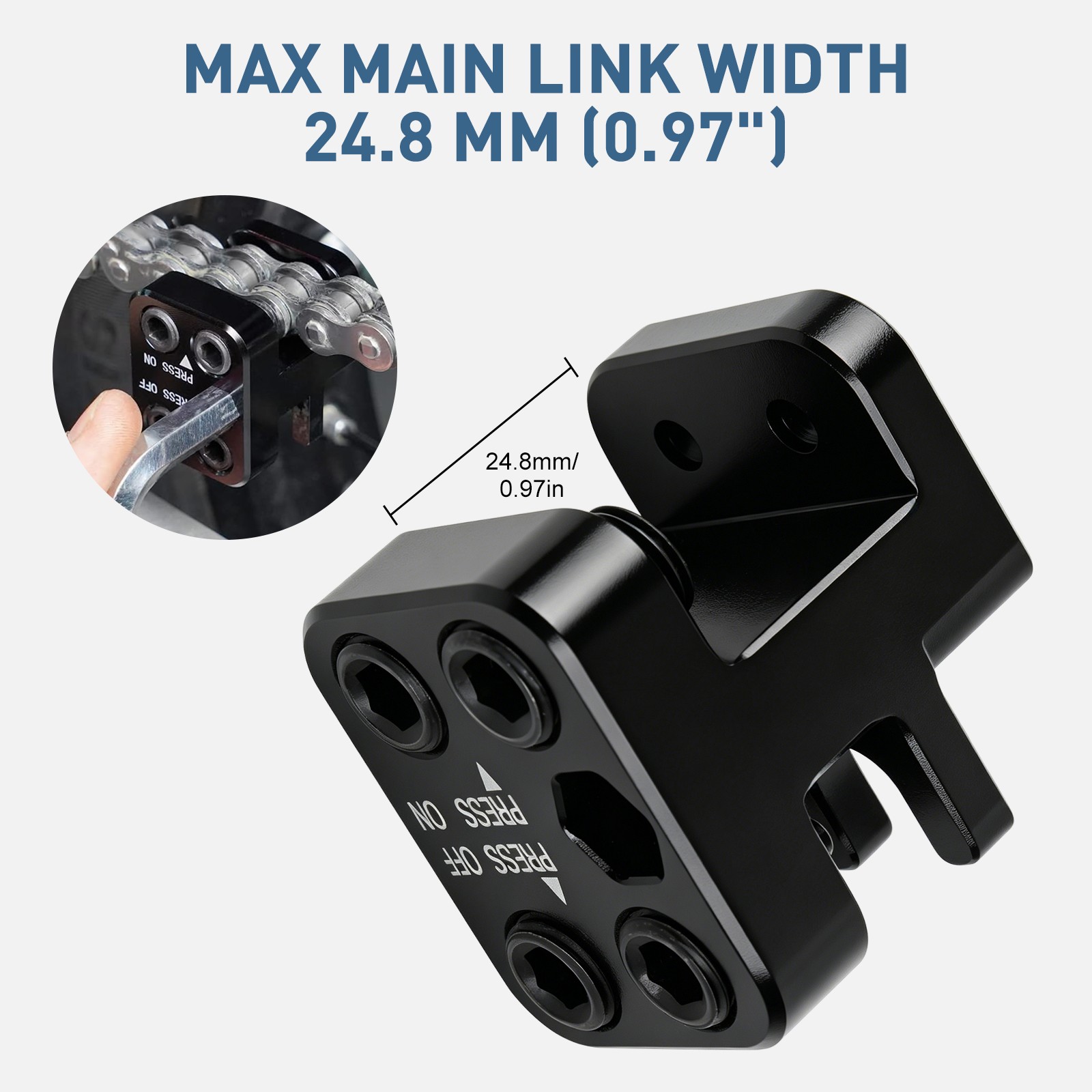 Universal Motorcycle Master Link Press Tool 520 525 530 Chain Rivet Clip Install