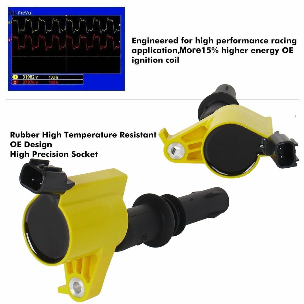 High Performance 8Pcs Ignition Coils For Ford F-150 4.6/5.4L 2004 2005 2006-2008