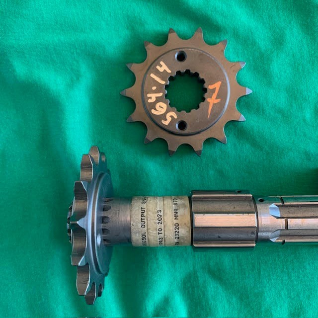 Honda XR650L 14T DOUPLE LIFE MAX CONTACT FRITZCO FRONT SPROCKET