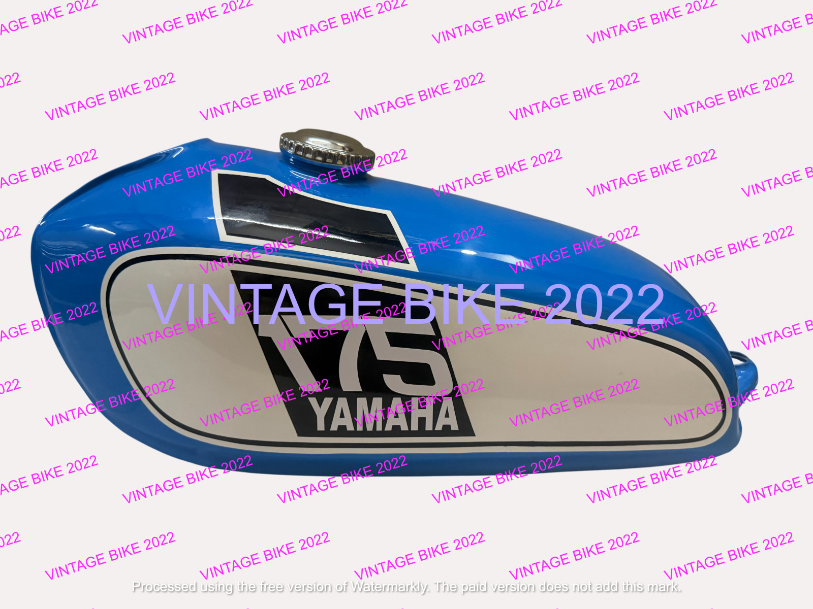Yamaha DT 175 DT175 Enduro Blue Painted Tank 1976 + CAP TAP/FIT FOR