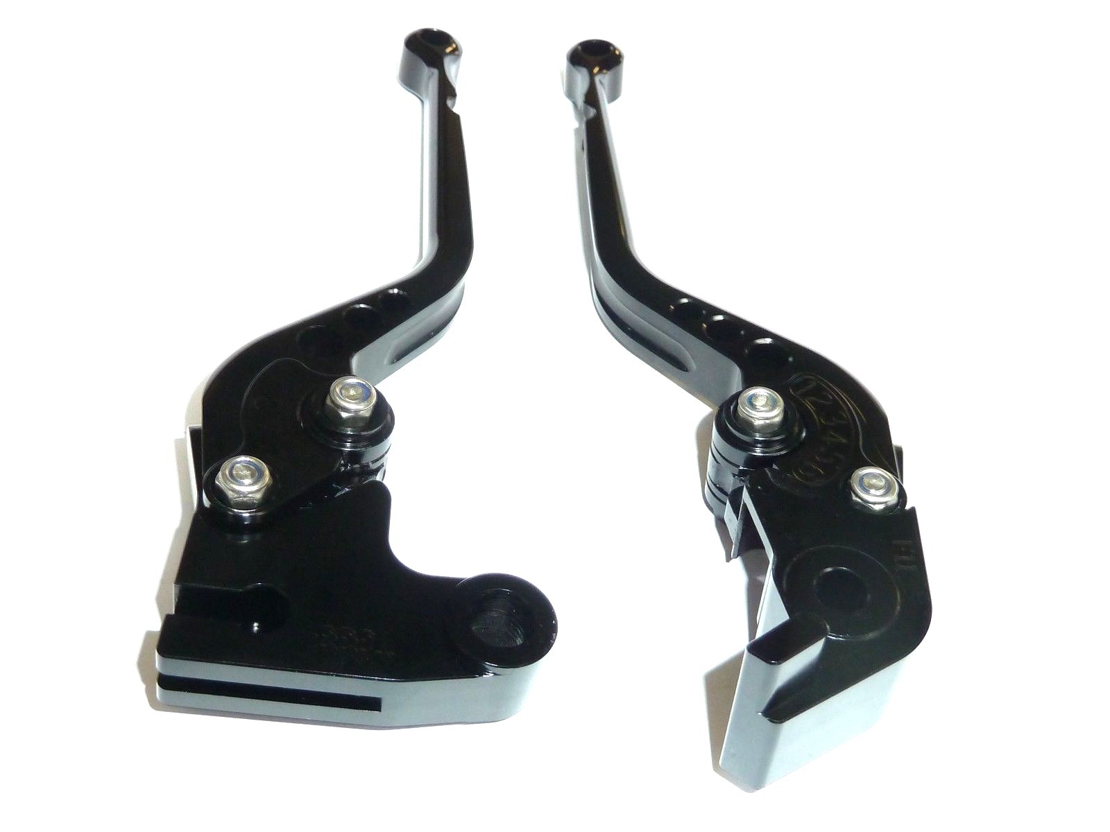 TRIUMPH DAYTONA 675 R 2011-17 BLACK BRAKE & CLUTCH LEVER SET RACE TRACK ROAD X37