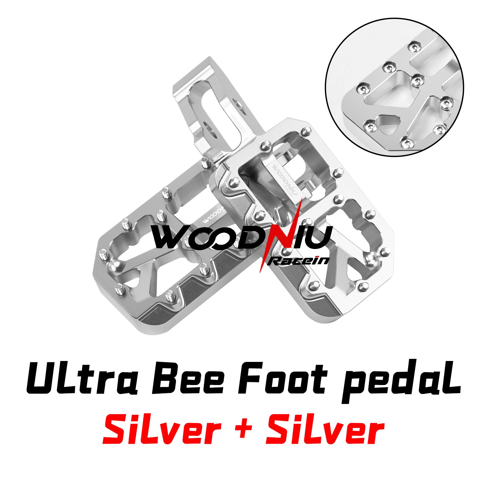CNC Aluminium Alloy Footpegs for Surron Ultra Bee Foot Pegs Foot Modified Pedal