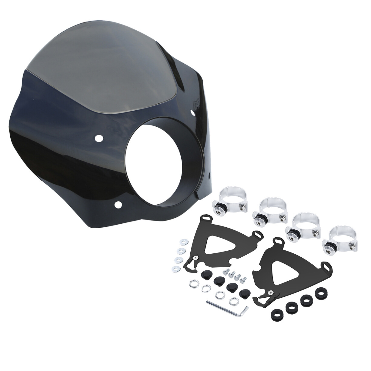 Headlight Fairing 49mm Trigger Mount Fit For Harley Dyna Low Rider Super Glide