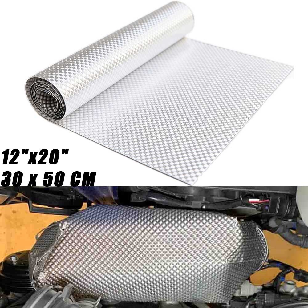 12″x20″ Exhaust Heat Shield Automotive Embossed SS304 Muffler Shield/Wrap