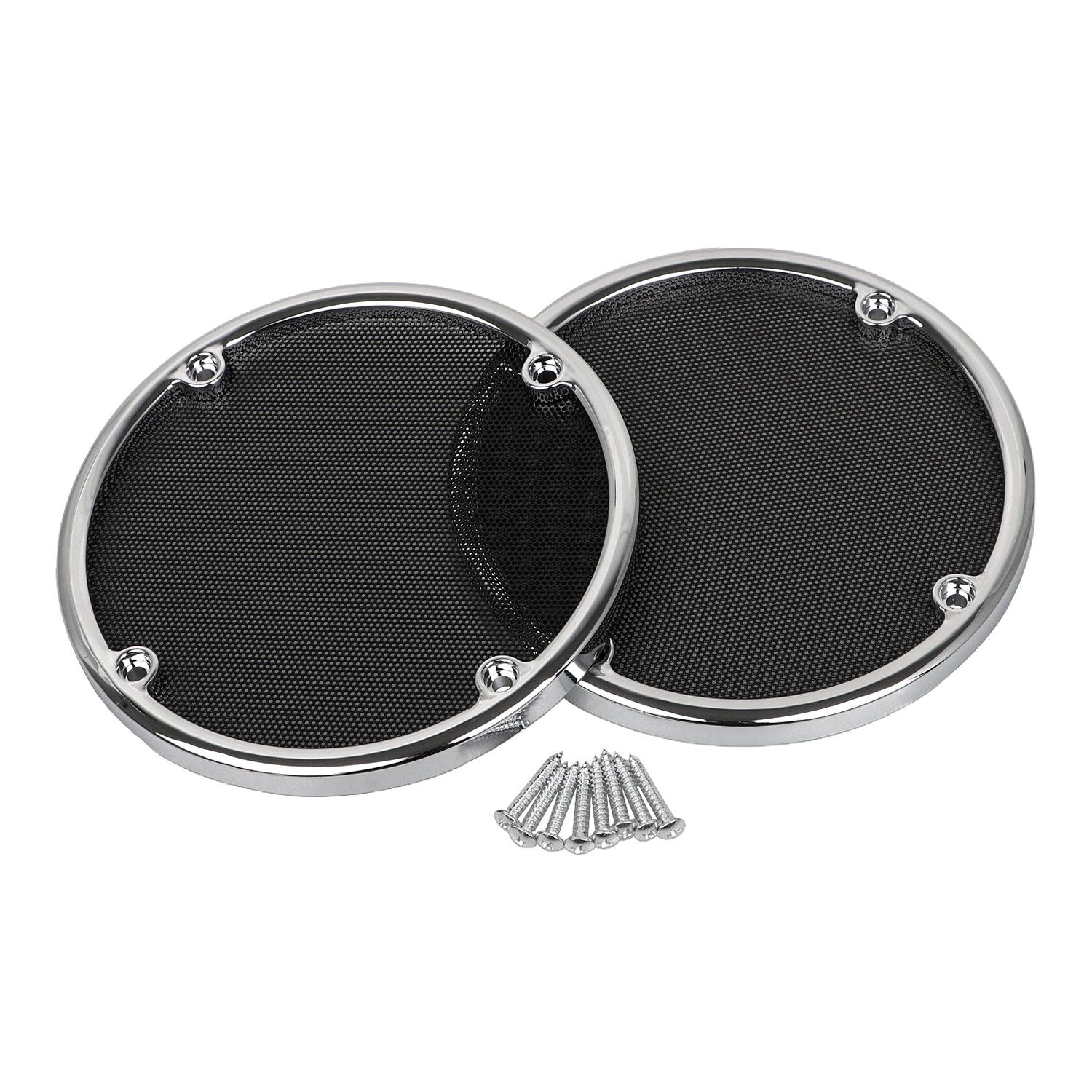 Metal Rear Speaker Trim Grill Cover For Harley Tri Electra Glide Classic FLHTC