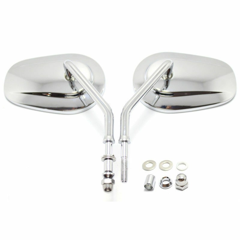 Chrome-Motorcycle Rearview Mirrors For Harley Davidson Sportster 883 1200 Custom