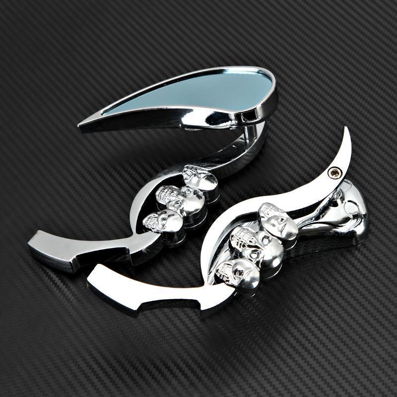 1 Pair of Motorcycle Rearview Side Mirrors for Harley-Davidson Road King Softail