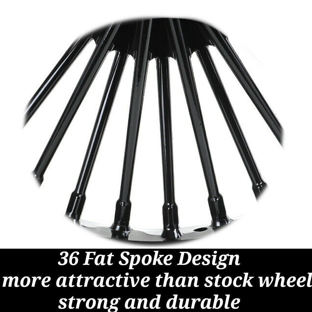 16in. Fat Spoke Rear Wheel Rim 16×3 for Harley Touring Road King 2000-2007 FLHR
