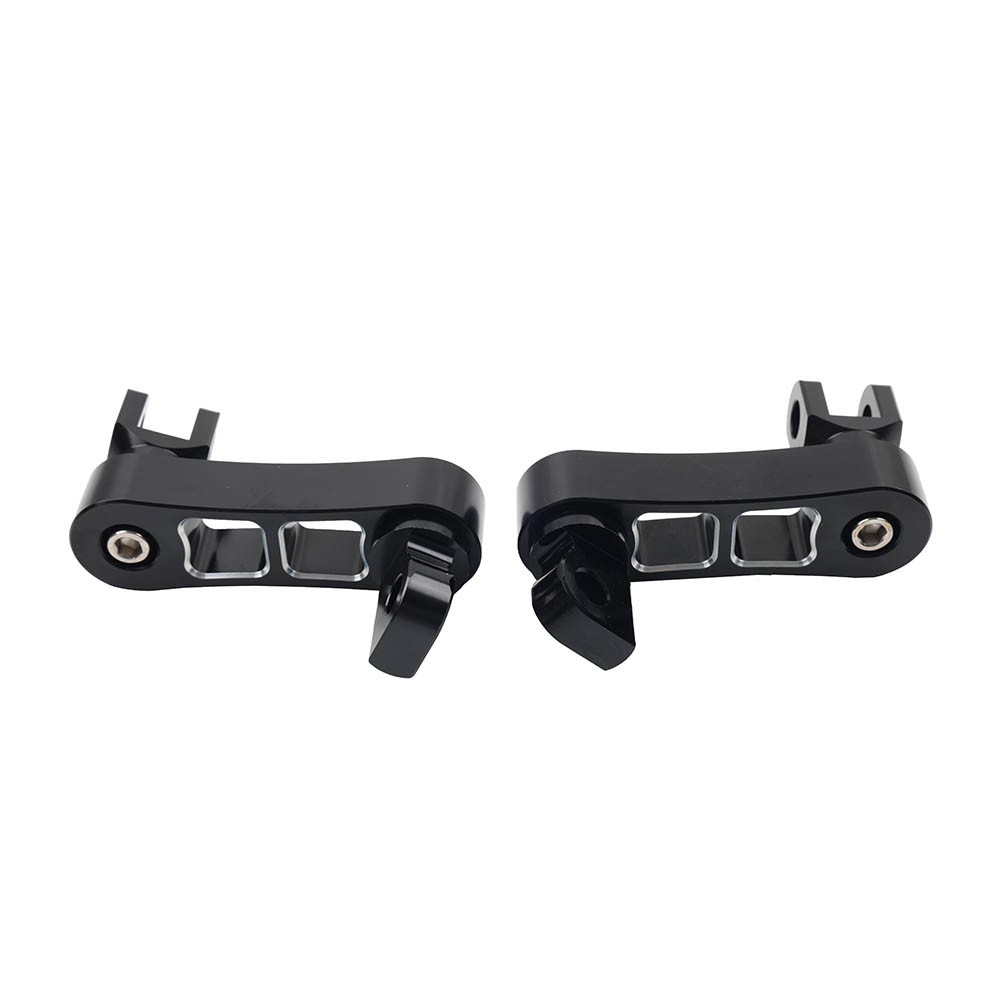 Black Foot Peg Mount Extensions For Harley Sportster XL883 XL1200 Softail Dyna