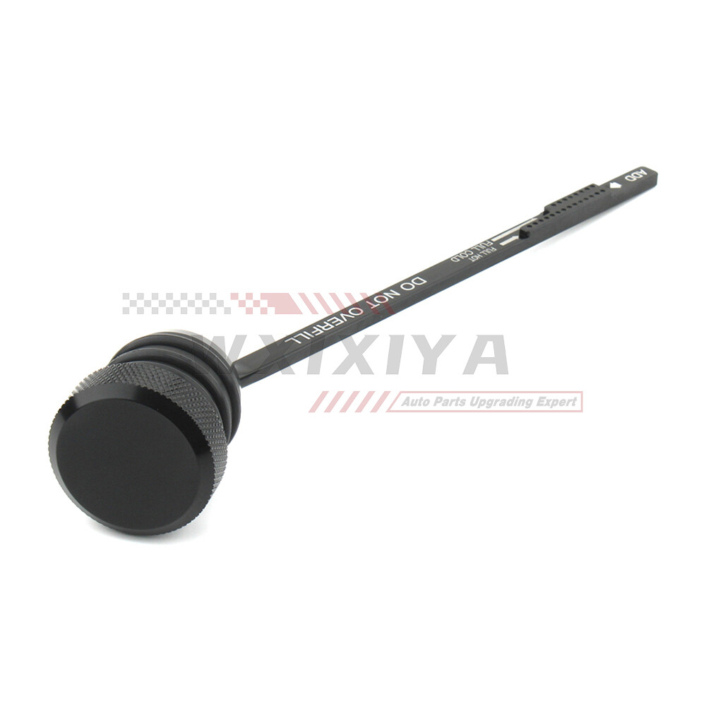 CNC Oil Dipstick Tank Filler Fill Plug Cap For Harley Touring FLTR 1993-98 Black