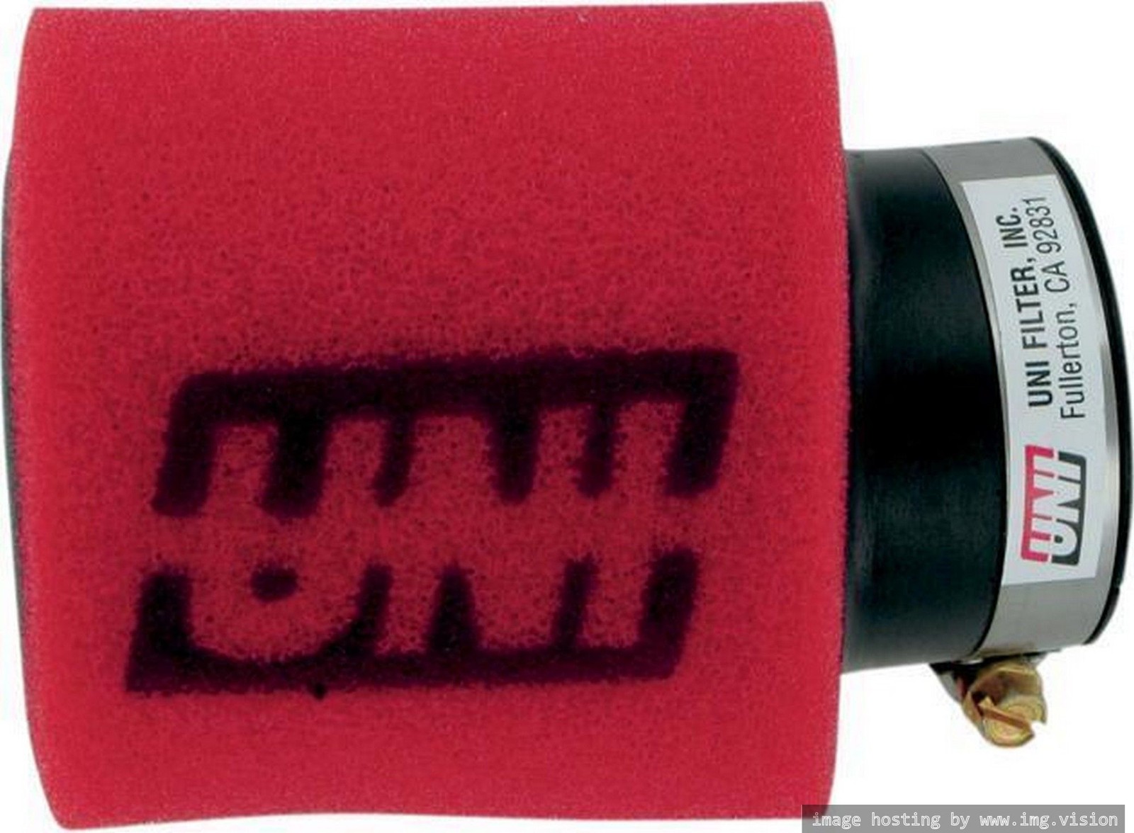 Uni Universal Clamp-On Dual Layer Pod Air Filter Angled 1-3/4″ ID x 4″ L NEW