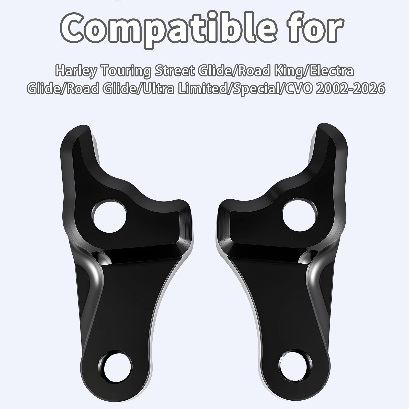 2″ Lowering Link Blocks Kit For Touring Street Glide Road King Electra 2009-26