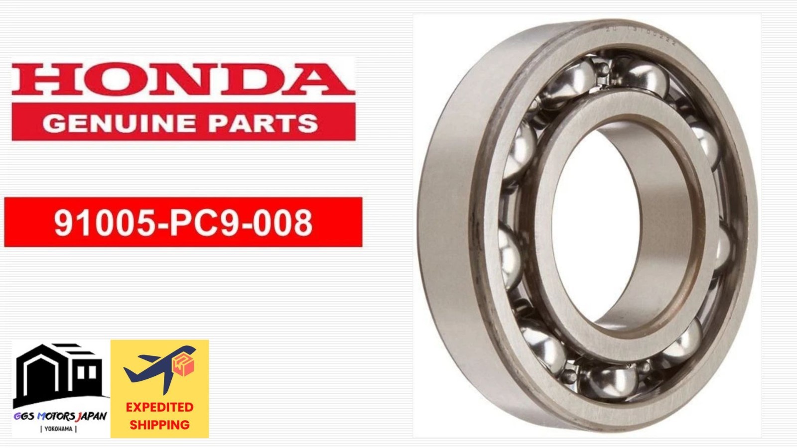 HONDA OEM 91005-PC9-008 CIVIC CR-V Bearing Ball TMB208C Ntn 3.7 x 3.7 x 1.2 inch