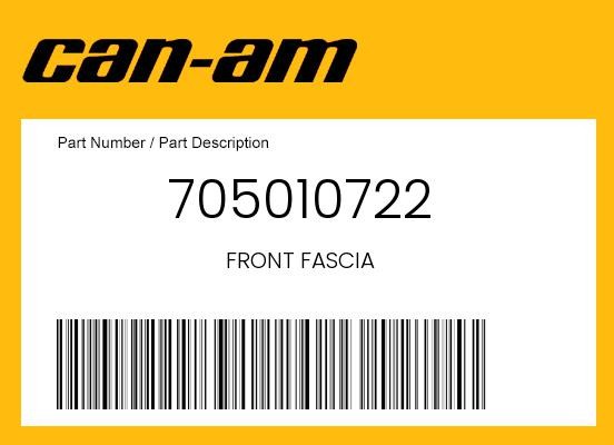 Can-Am Genuine Front Fascia – 705010722