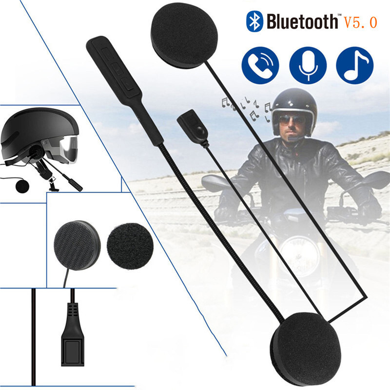 Motorcycle Helmet Wireless Bluetooth Headset Noise Cancelling Mic Stereo Music