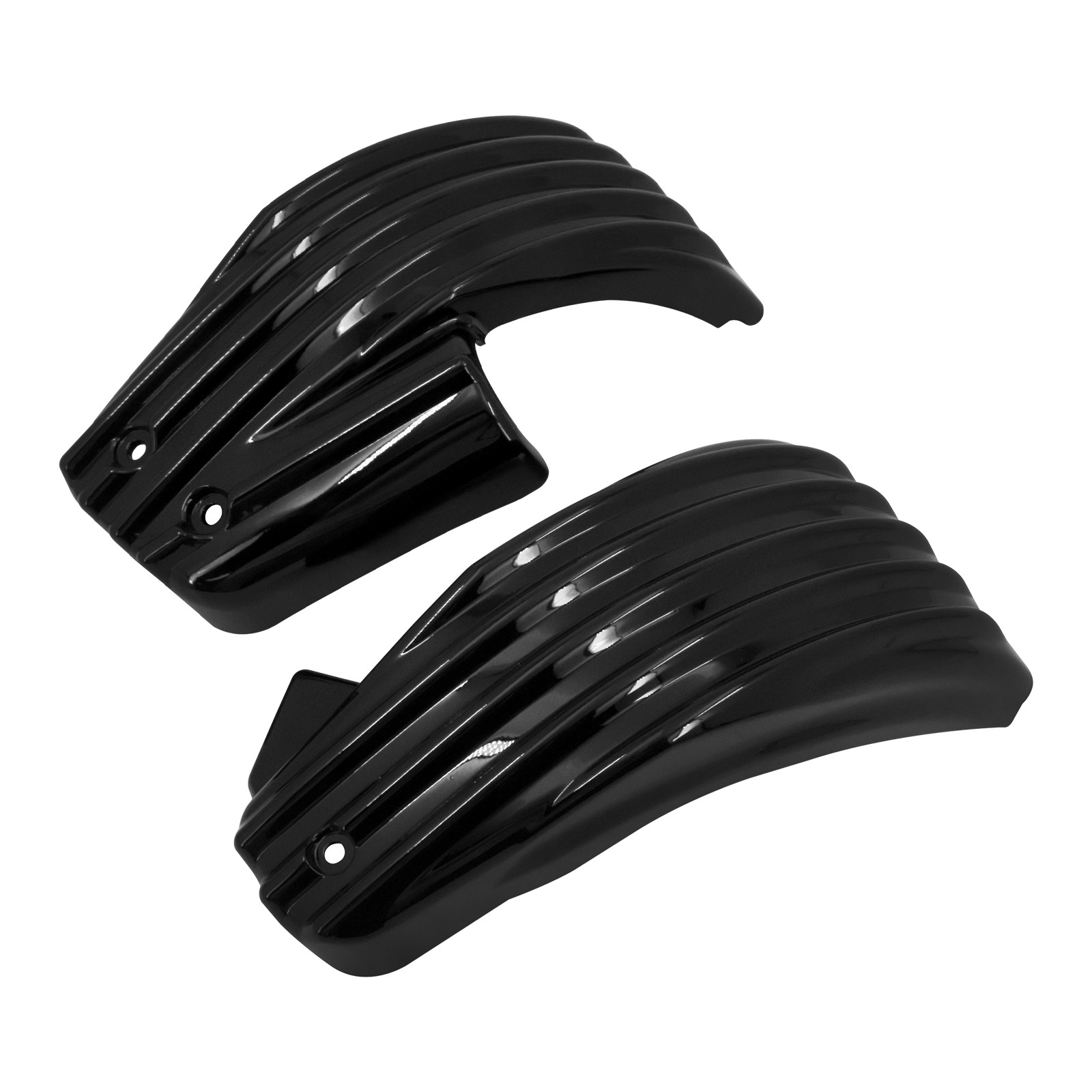 Black Battery Side Fairing Covers For Harley Fatboy FLFB Breakout FXBR 2018-2022
