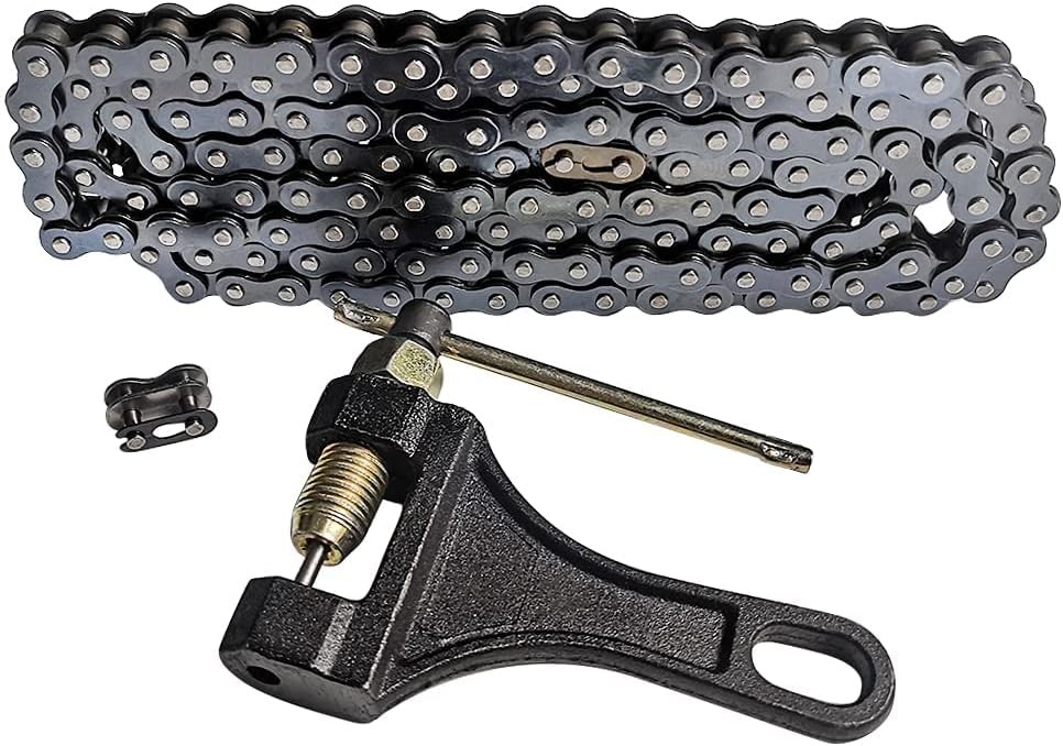 420 Chain 132 Links & Chain Breaker Kit For 90cc 110cc 125cc Dirt Bike Quad ATV