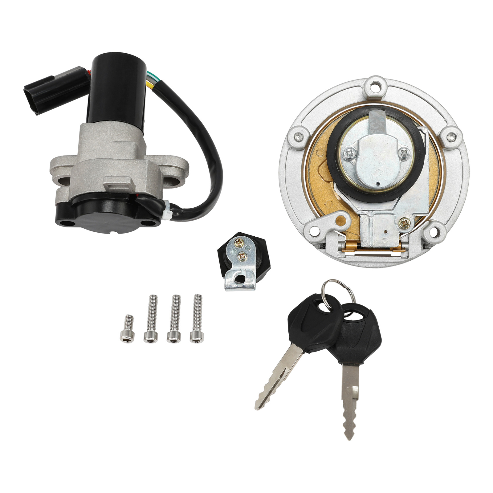 Ignition Switch Fuel Gas Cap Lock Key Fit For Ducati 848 1098 2008-13 ST3 03-07
