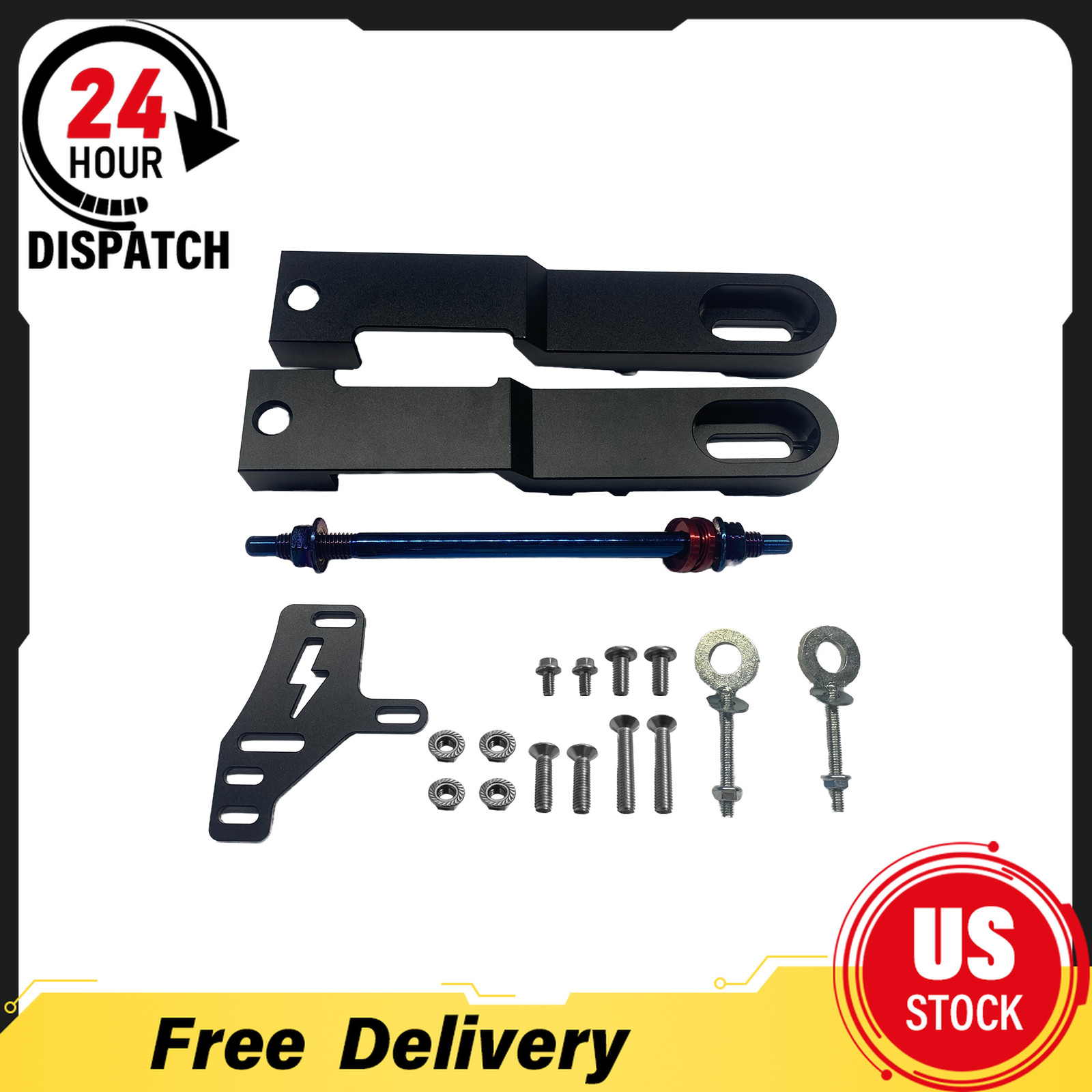 Aluminum For Razor MX650 SX500 Mini Bikes Bolt on Swing Arm Extension Kit 3″-4″