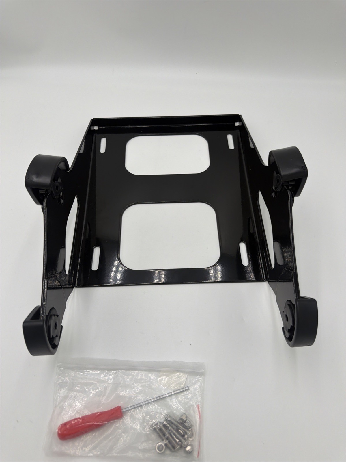 Detachable 2-Up Tour Pak Mount Rack Harley Touring 2014-2024 Black