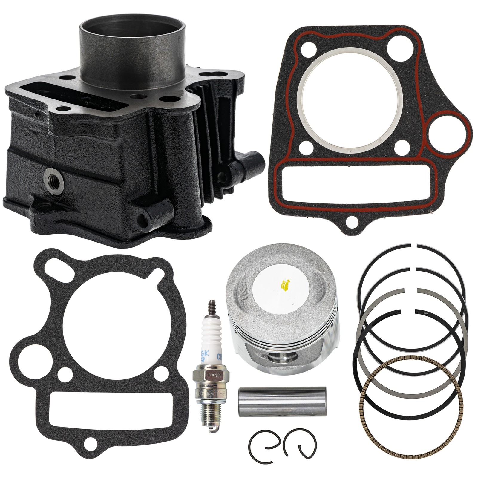 NICHE Cylinder Piston Gasket Top End Kit for Honda XR70R 1997-2003