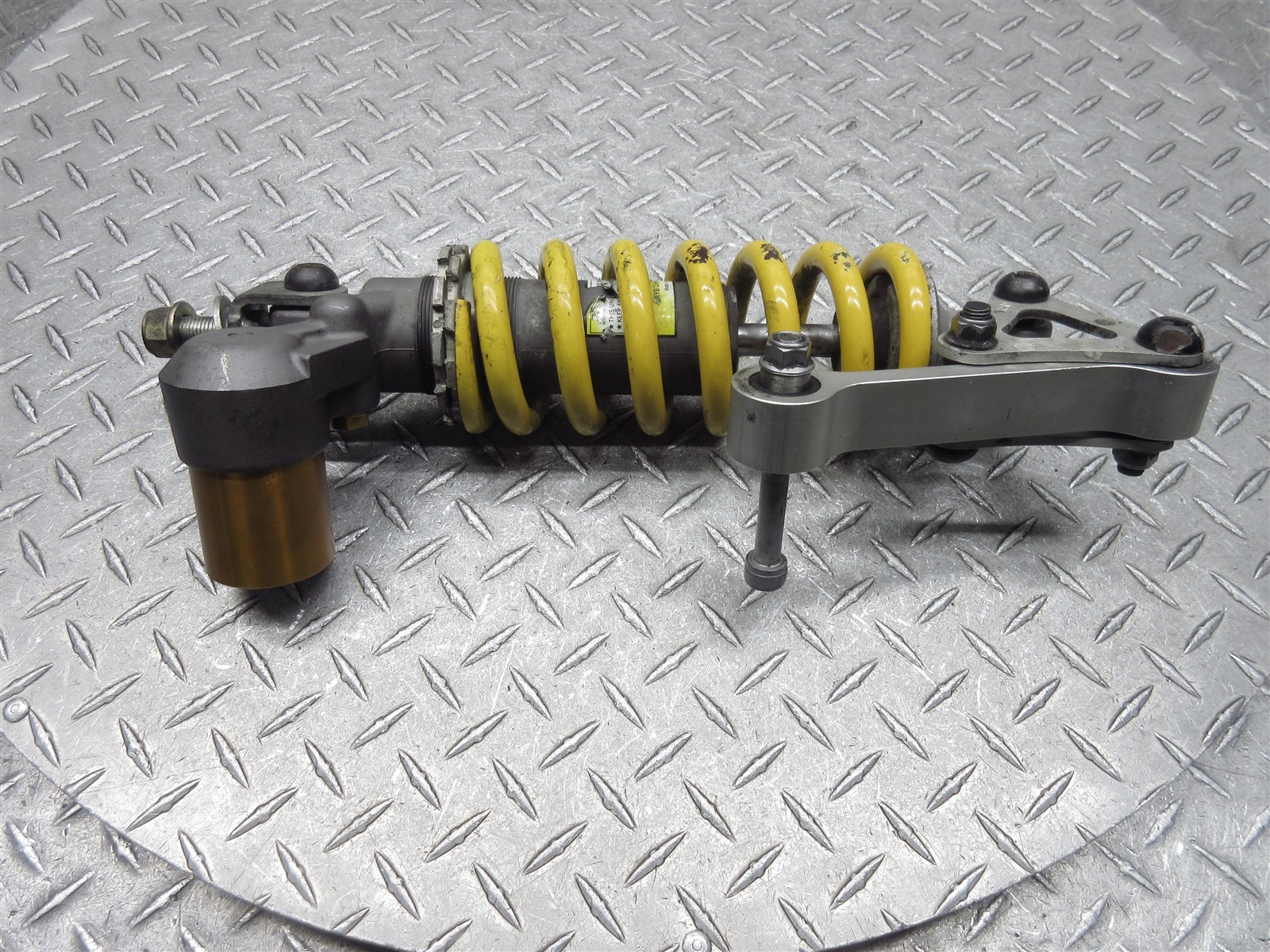 2008 06-08 Triumph Daytona 675 OEM Rear Shock Suspension Spring Linkage