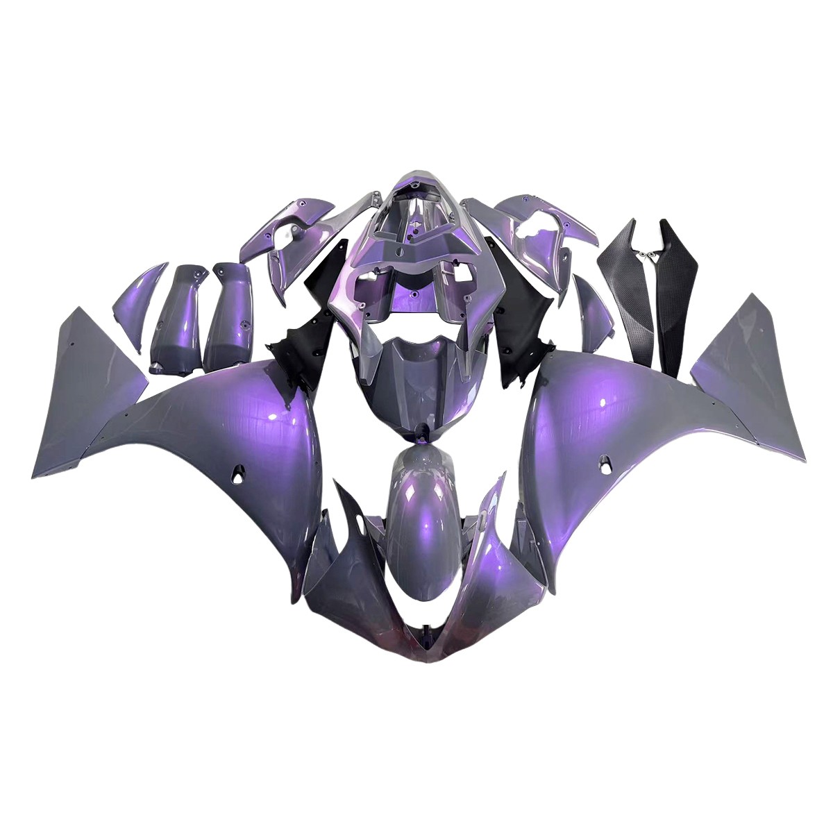 ABS Fairing Kit For Yamaha YZF1000 R1 2009 – 2011 Bodywork Chameleon Gray Purple