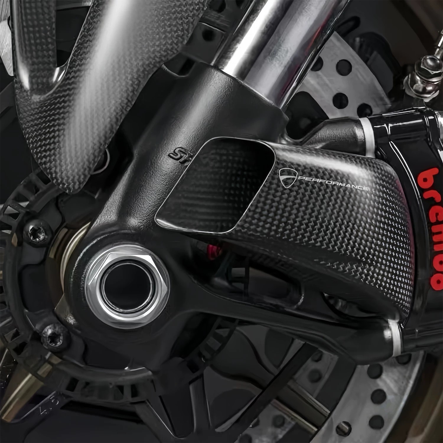 Carbon Fiber Front Brake Air Duct Radiator For Ducati Monster 769 2010-2016