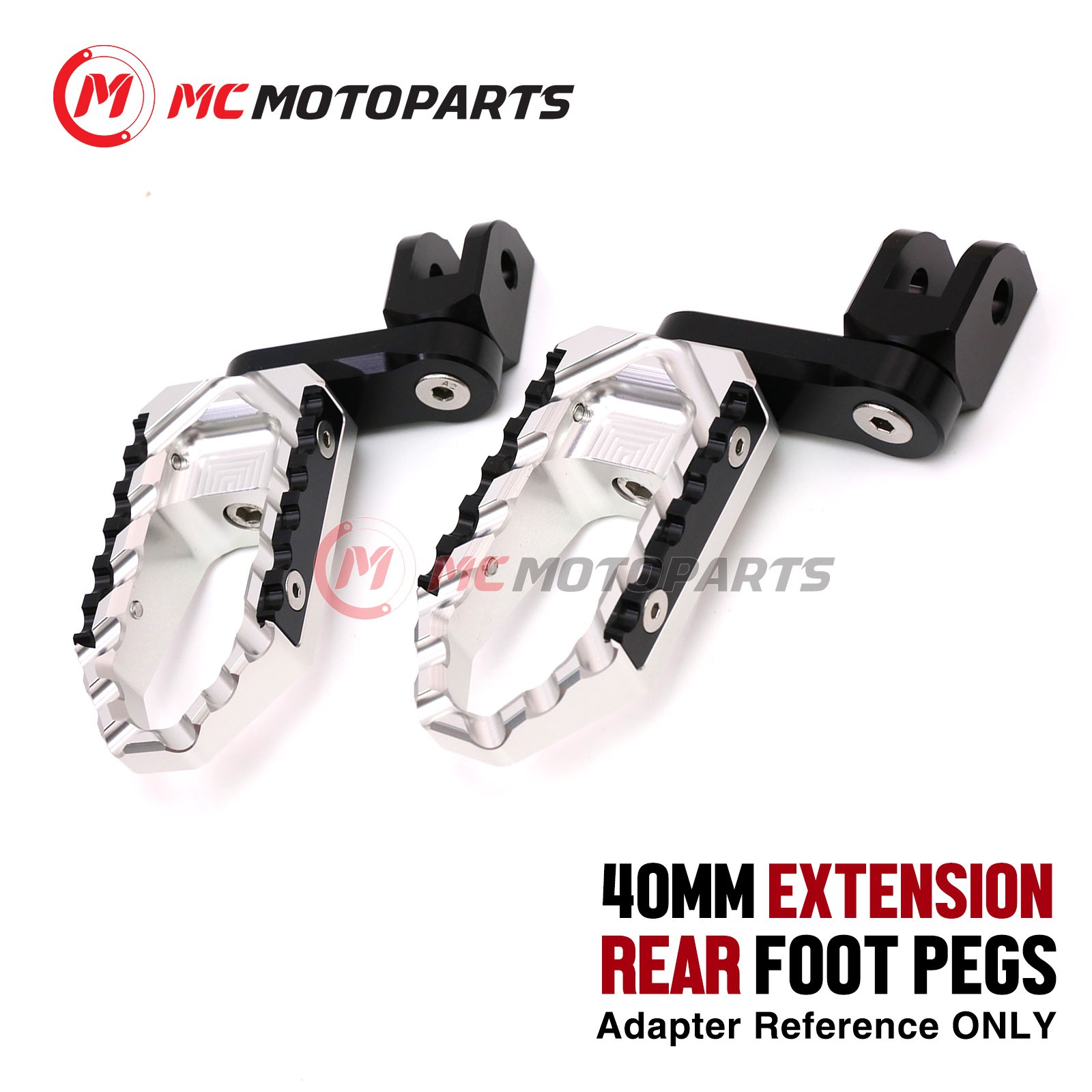 For Suzuki GSXR 1000 2005-2016 1.5 in. Lowering Passenger Rear Wide Foot Pegs