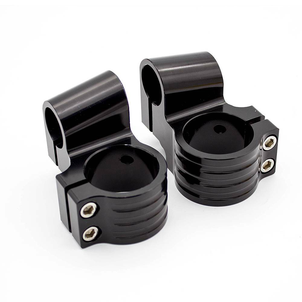 Adjustable 37mm-46mm 50mm CNC Handlebars Heads Mounts Clip On Fork Cafe Racer