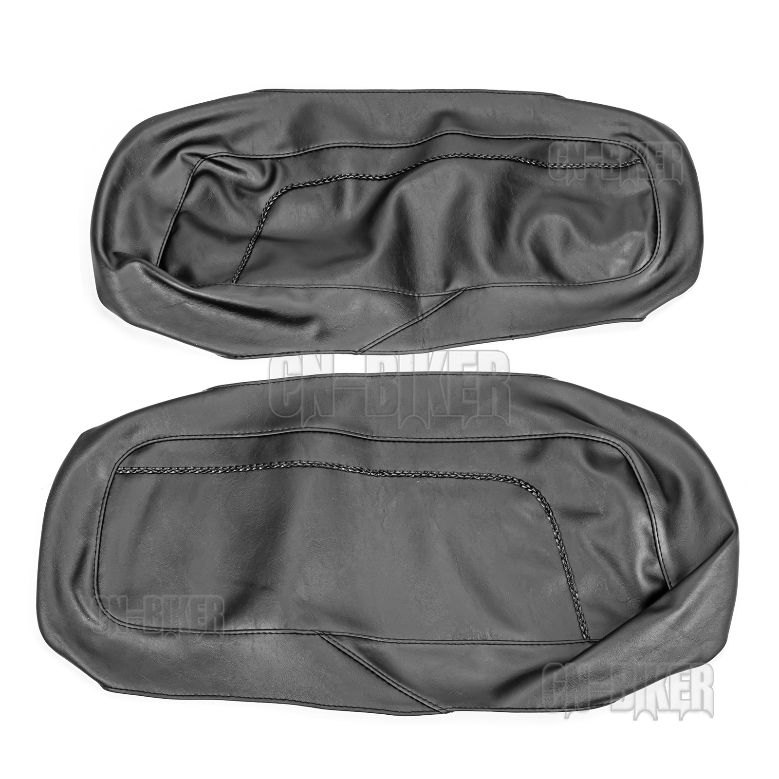 Plain Saddlebag Speaker Lid PU Covers For Harley Street Glide Road Glide 93-13